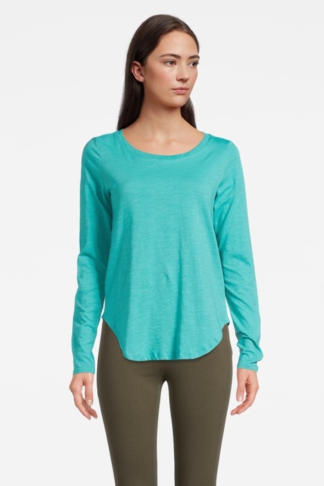 T-SHIRT JERSEY LONG SLEEVES 81101358 DARK TURQUOISE 1