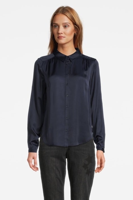 BLOUSE WOVEN LONG SLEEVES 82001234 FOREST NIGHT 1