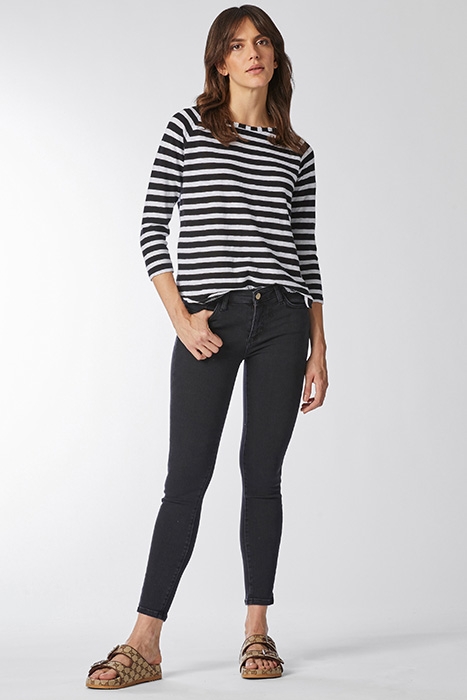 ORGANIC HEAVY JERSEY LONGSLEEVE STRIPED BLACK 1