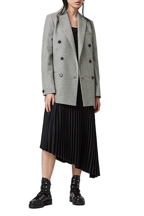 ASTRID CHECK BLAZER LIGHT GREY/ECRU 4