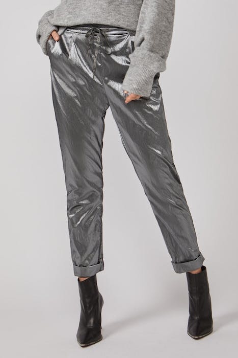 TROUSERS COATED FABRIC SMOKE 1