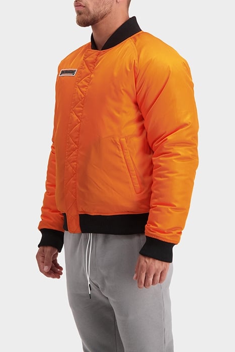 F-21 BOMBER JACKET BLACK/ORANGE 4