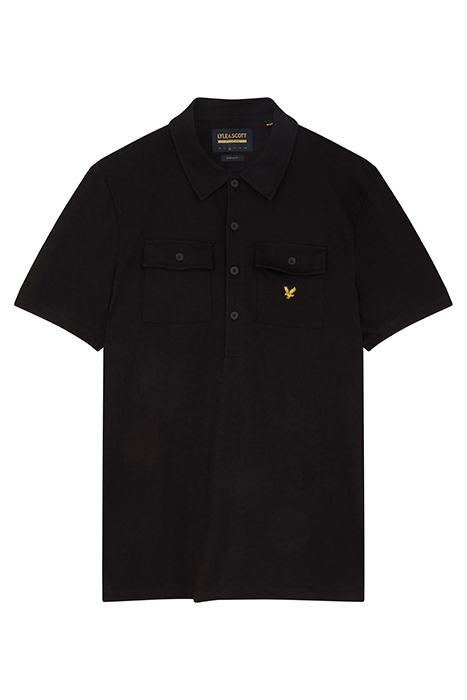 TWO POCKET POLO SHIRT TRUE BLACK 5
