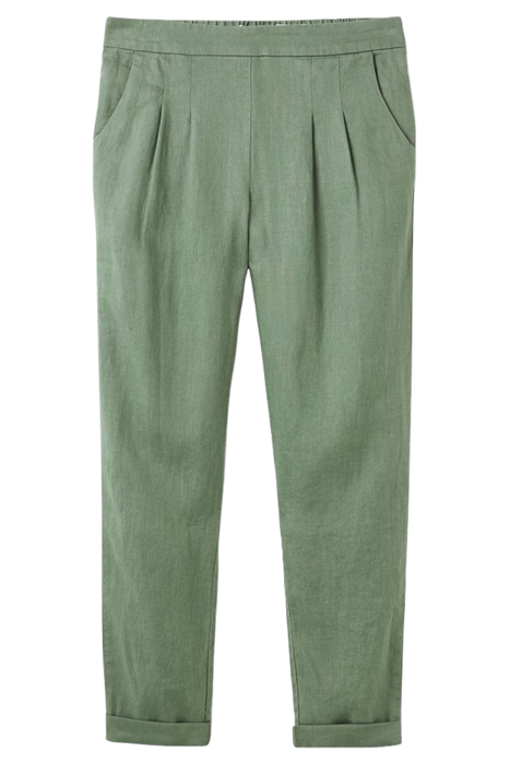 MAISON LINEN TROUSER SAGE GREEN PLAIN 1