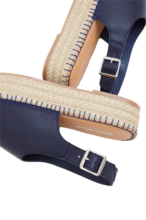 ROXANNE LEATHER FLATFORM DARK NAVY 4