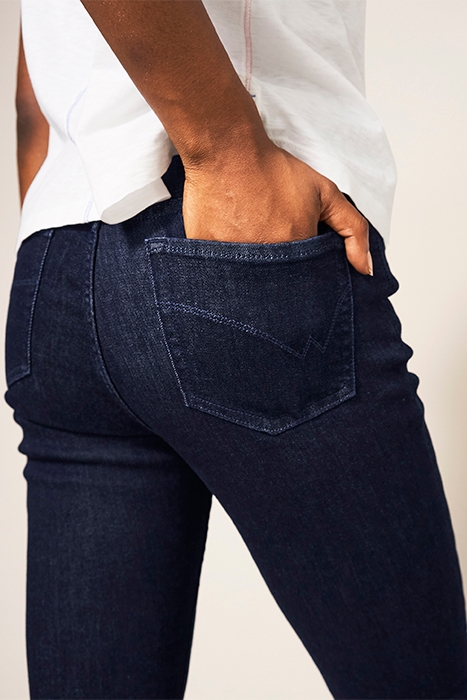 AMELIA SKINNY JEANS DARK DENIM 4