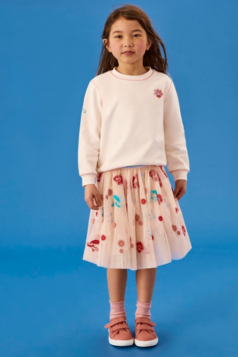 EMILY EMBROIDERED TULLE SKIRT LIGHT PINK 2