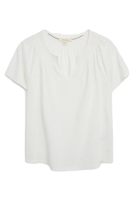 LUELLA EMBROIDERED TOP NAT WHITE 1