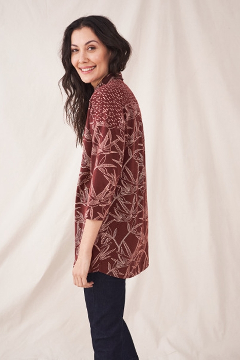 KARINA JERSEY TUNIC PLUM MLT 4