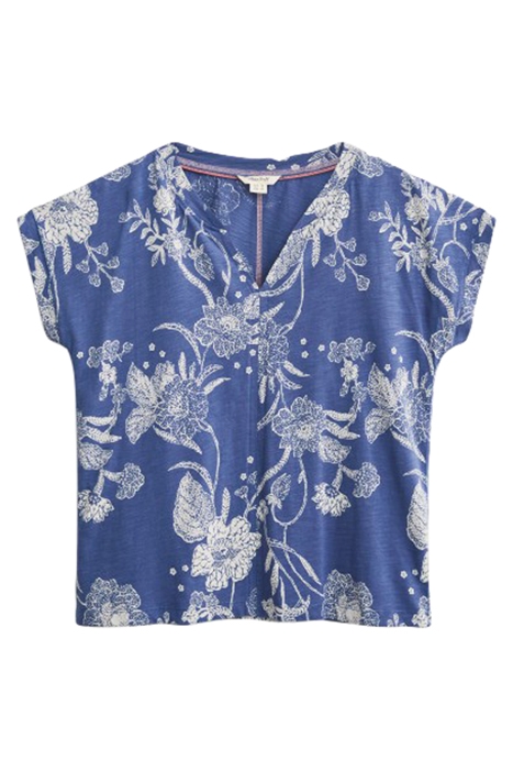 NELLY NOTCH PRINT TEE BLUE MULTI 1