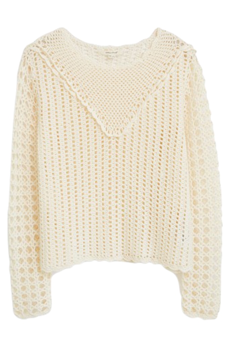 SUMMER CROCHET JUMPER BRILLIANT WHITE 1