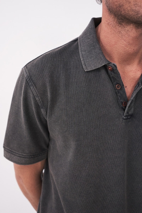 UTILITY POLO WASHED BLK 2