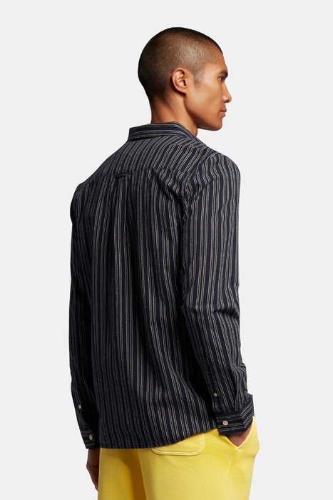PINSTRIPE SHIRT DARK NAVY 2