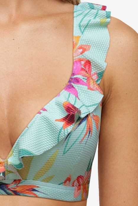 SW BRA TSHIRT BOWIE TROPICAL LILY FLOWERS PRINT 6