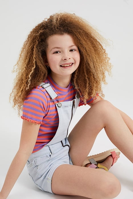 MEISJES SKINNY FIT TUINBROEK LIGHT BLUE 3