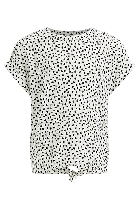 MEISJES BLOUSE MET KNOOPDETAIL EN DESSIN WHITE 1