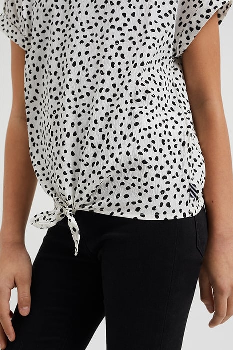 MEISJES BLOUSE MET KNOOPDETAIL EN DESSIN WHITE 4