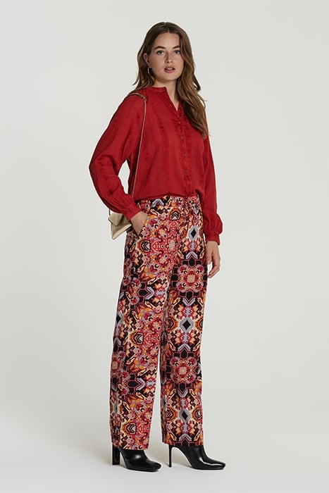 LADIES PLYMOUTH BLOUSE CLOVER STRIPE 5