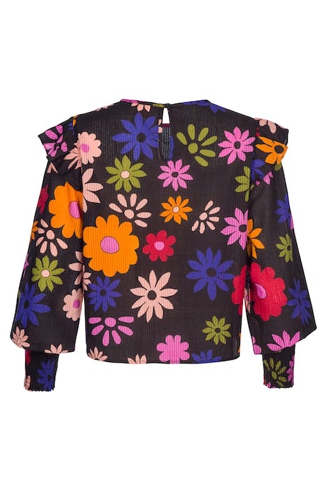 LADIES SAN MARINO BLOUSE RETRO FLOWER 6