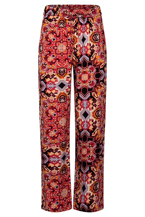 LADIES MONACO TROUSERS BOHO AZTEC OLD RED 5