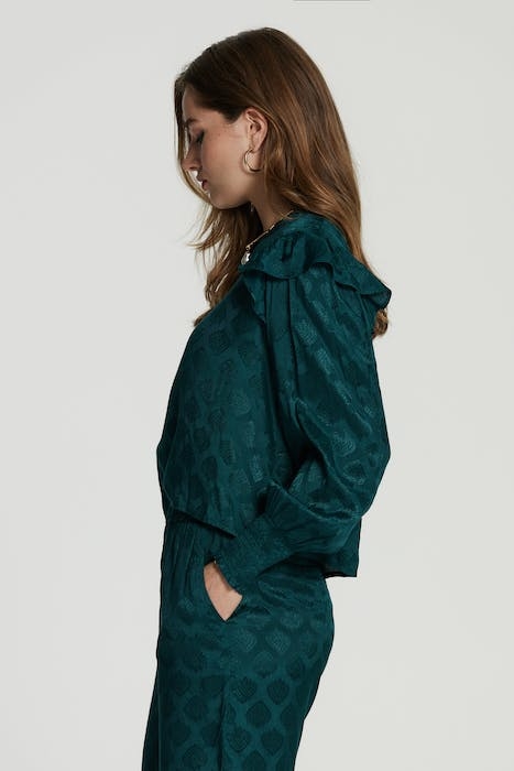 LADIES SAN MARINO BLOUSE BAROQUE JAQUARD 2