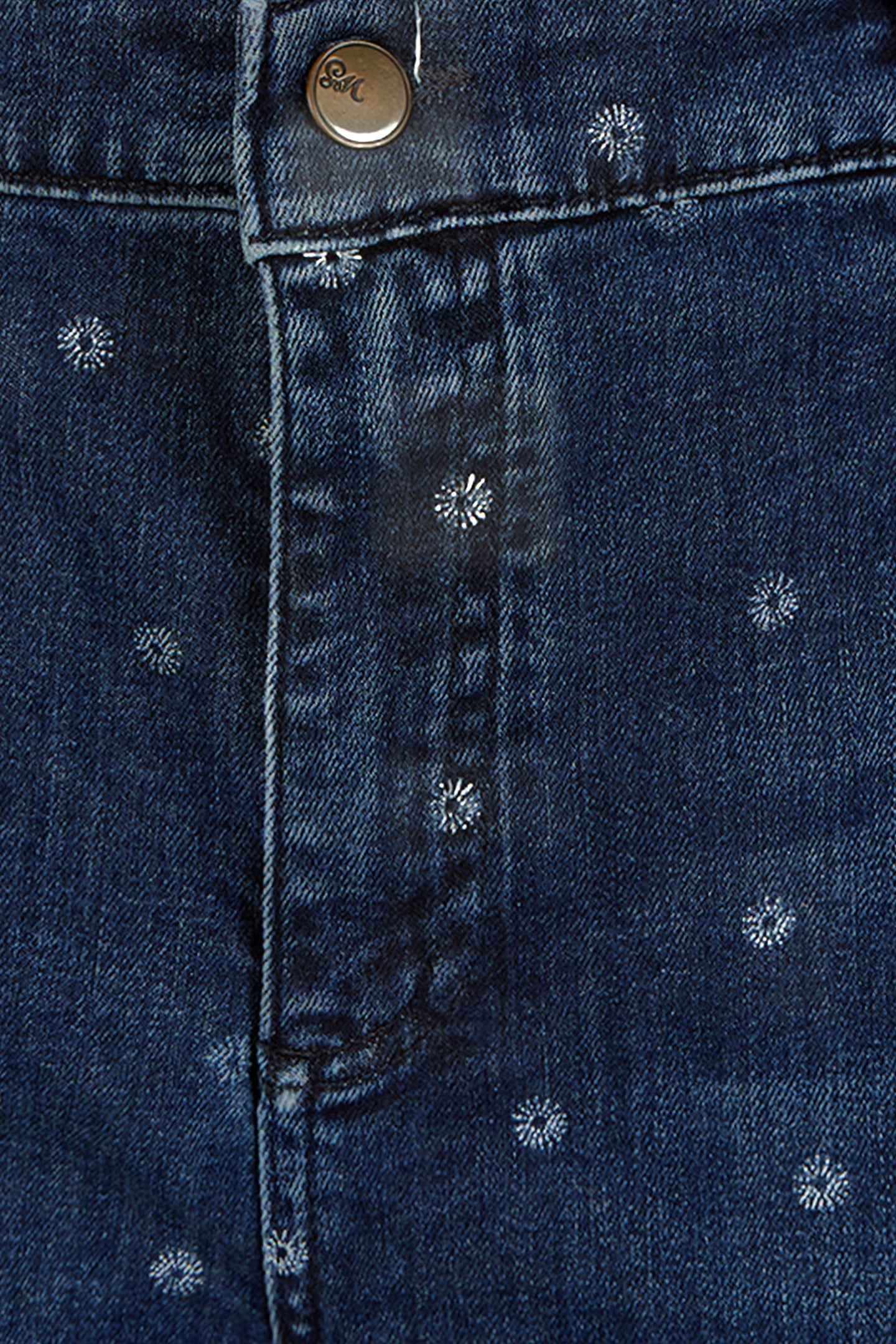 STRAIGHT PRINTED CROP LIGHT DENIM 3