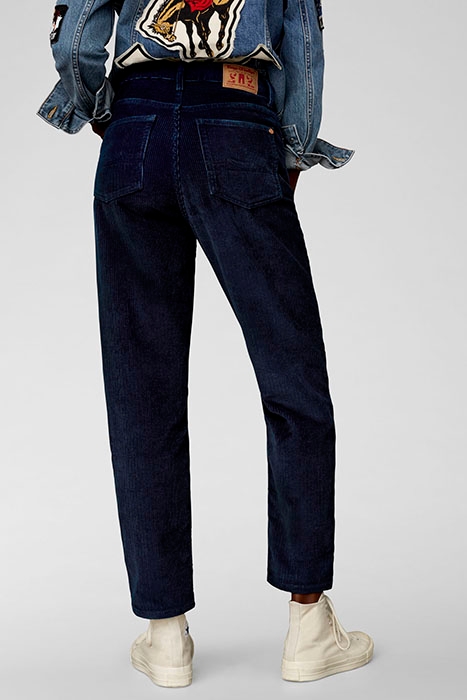 CAROLINE CROPPED DARK INDIGO CORD DARK INDIGO CORD 4