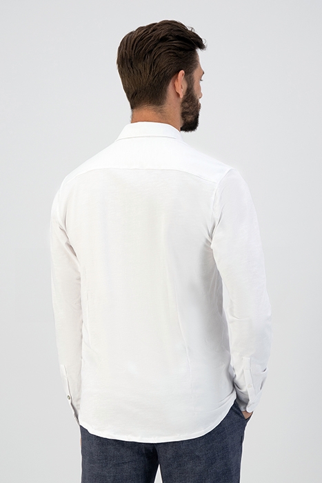 SHIRT FINE SLUB JERSEY WHITE 3