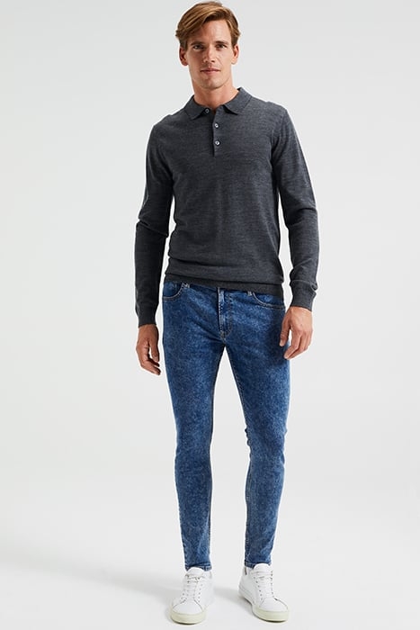 MEN'S SKINNY FIT JEANS WITH SUPERSTRETCH BLUE 4