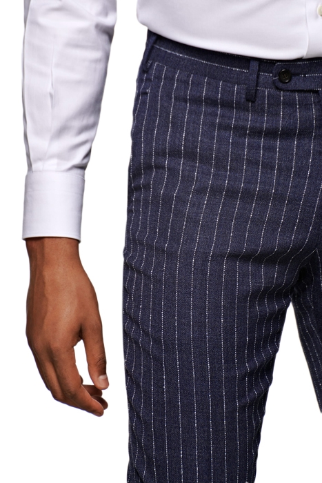 Mid Blue Striped Havana Suit 7