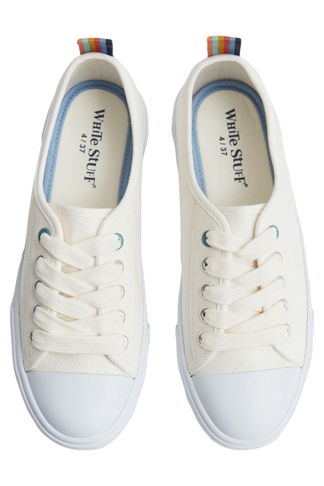 PIPER PLIMSOLL NATURAL WHITE 3