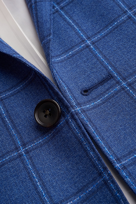 Mid Blue Checked Sienna Suit 3