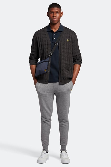 ARGYLE CARDIGAN GUNMETAL 3