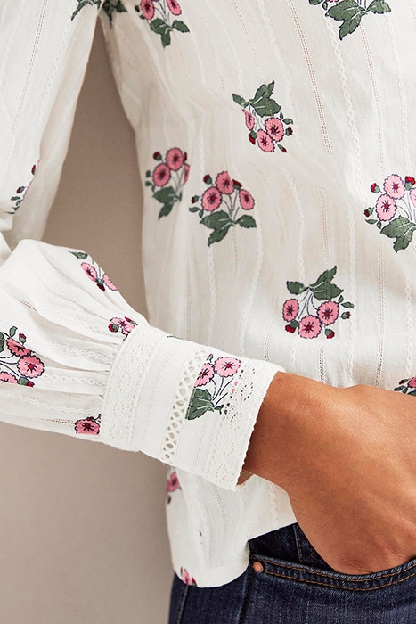 CROCHET TRIM BLOUSE IVO 3