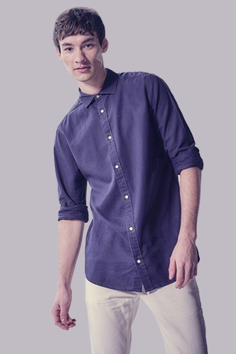 JAYDEN CASUAL OVERHEMD LM NAVY UNI 2