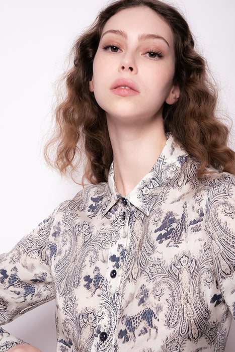 CARBONIA 1 CHEMISIER TWILL ST. ECRU/NAVY 5