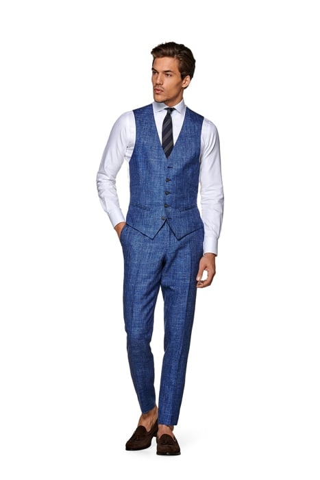 Mid Blue Waistcoat 4