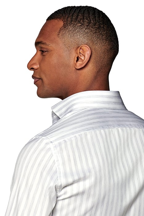 Light Grey Striped Extra Slim Fit Shirt 7