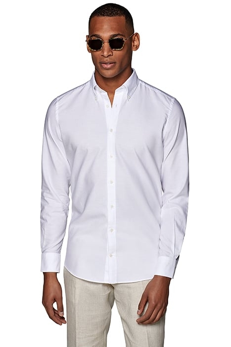 White Washed Oxford Slim Fit Shirt 1