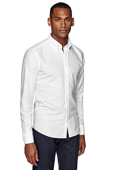 WHITE WASHED OXFORD SLIM FIT SHIRT 1