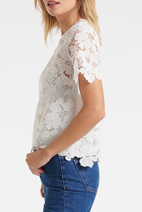 CANDICE LACE TEE PORCELAIN 4