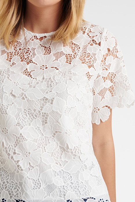 CANDICE LACE TEE PORCELAIN 5