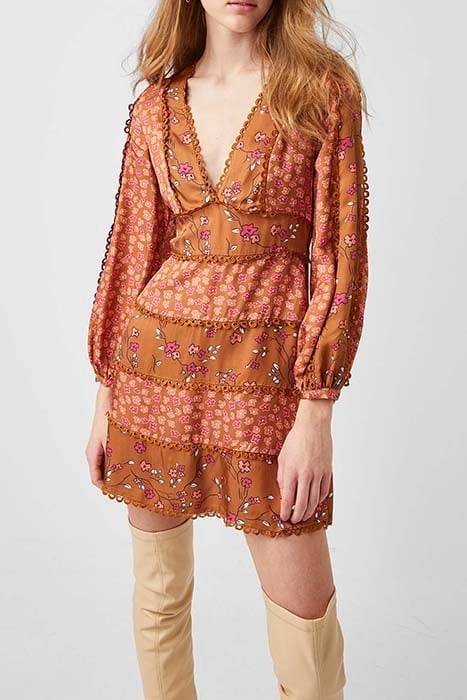 DAISY PETALS DRESSES GLAZED GINGER MULTI 1