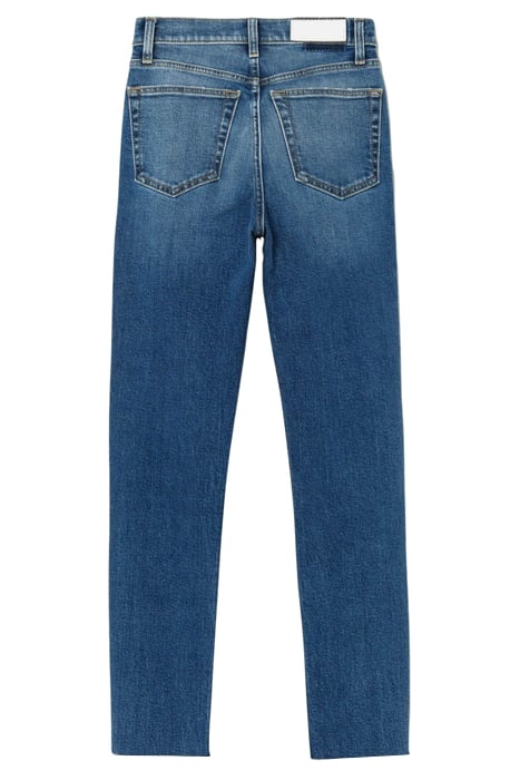 90S HIGH RISE ANKLE CROP VINTAGE INDIGO DESTROY 2