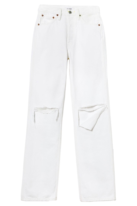 90S HIGH RISE LOOSE WHITE WITH RIPS 1