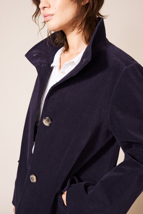 KARLA VELVET COAT DARK PURPLE 3