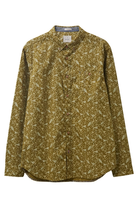 PEACOCK PRINTED SHIRT GREEN MULTI 1