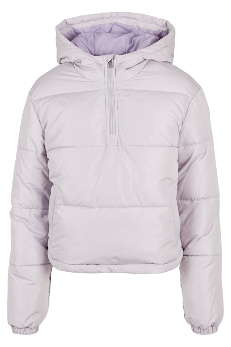 LADIES PUFFER PULL OVER JACKET SOFTLILAC 1