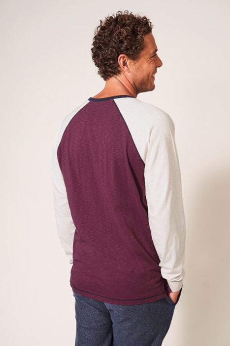 ROBBIE RAGLAN T-SHIRT MID PLUM 2