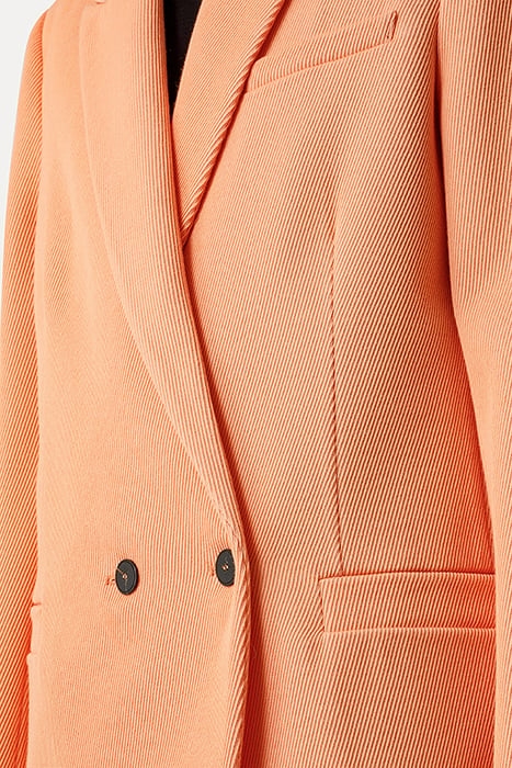 WOOL COTTON OVERSIZED SARTORIAL JACKET APRICOT 5